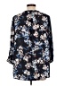 Lila Rose 100% Polyester Floral Black 3/4 Sleeve Blouse Size L - photo 2