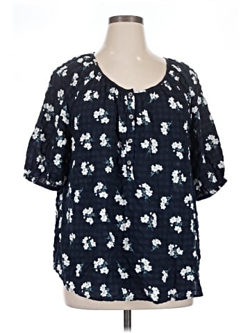 Style&Co Short Sleeve Blouse (view 1)