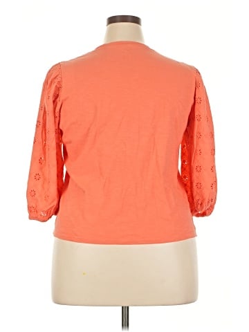 St. John's Bay 3/4 Sleeve Top (view 2)