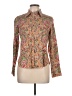 Talbots Paisley Brown Long Sleeve Blouse Size 12 Petite - photo 1