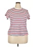 Universal Thread 100% Cotton Stripes Red Short Sleeve T-Shirt Size XXL - photo 1