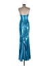 Jovani 100% Polyester Blue Cocktail Dress Size 6 - photo 2