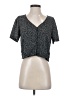 Shein Polka Dots Black Short Sleeve Blouse Size 4 - photo 1