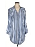 Guess 100% Cotton Stripes Blue Long Sleeve Blouse Size M - photo 1