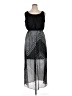AB Studio 100% Polyester Chevron-herringbone Black Casual Dress Size XL - photo 1