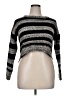 Assorted Brands Stripes Black Silver Pullover Sweater Size XL (estimated) - photo 1
