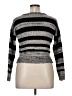 Assorted Brands Stripes Black Silver Pullover Sweater Size XL (estimated) - photo 2