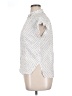 Old Navy Polka Dots White Short Sleeve Blouse Size L - photo 5