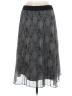 Halogen 100% Polyester Chevron-herringbone Gray Casual Skirt Size M - photo 2