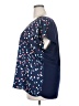 Lane Bryant 100% Polyester Hearts Blue Short Sleeve Blouse Size 18 - 20 Plus - photo 5