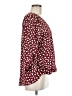 Weston 100% Polyester Burgundy 3/4 Sleeve Blouse Size M - photo 4