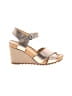 Clarks Silver Wedges Size 6 - photo 1