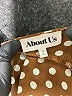 About Us Polka Dots Brown Casual Dress Size XS - photo 4