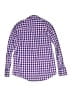 Crewcuts 100% Cotton Checkered-gingham Purple Long Sleeve Button-Down Shirt Size 10 - photo 2