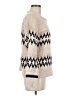 Skies Are Blue Chevron-herringbone Ivory Pullover Sweater Size M - photo 4
