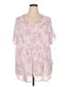 Lularoe Tie-dye Pink Short Sleeve Blouse Size XXXL - photo 1