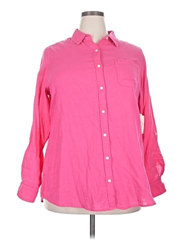 St. John's Bay Long Sleeve Button-Down Shirt (view 1)