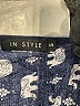 In Style 100% Rayon Blue 3/4 Sleeve Blouse Size S - photo 7