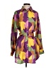 Glamaker Color Block Purple Long Sleeve Blouse Size XS (estimated) - photo 1