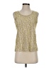 Ann Taylor 100% Polyester Yellow Sleeveless Blouse Size S - photo 1