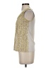Ann Taylor 100% Polyester Yellow Sleeveless Blouse Size S - photo 5