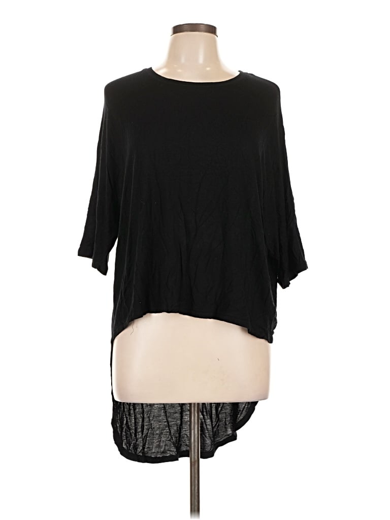 Pre-owned Cotton On 3/4 Sleeve T-shirt In Black