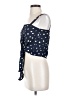 Madewell 100% Viscose Blue Button-Front Tie Tank in Daisy Dots Size XXS - photo 5