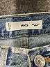MNG 100% Cotton Stripes Blue Jeans Size 1 - photo 7