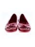 Coach Plaid Burgundy Flats Size 7 1/2 - photo 2