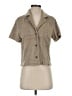 Everlane Tan Short Sleeve Button-Down Shirt Size S - photo 1