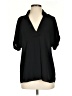 CAbi 100% Polyester Black Short Sleeve Blouse Size S - photo 1