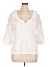 Gretchen Scott Designs 100% Polyester Ivory 3/4 Sleeve Blouse Size XL - photo 1