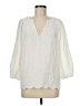 Gap 100% Cotton Ivory 3/4 Sleeve Blouse Size M - photo 1