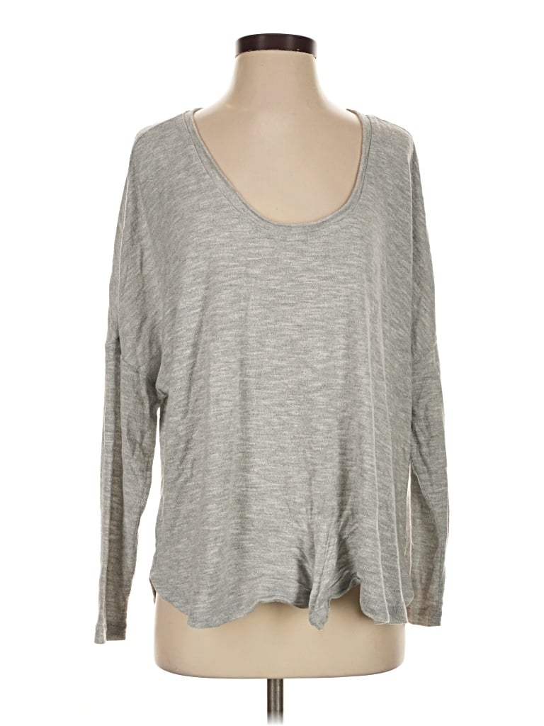 Pre-owned Z Supply 3/4 Sleeve T-shirt In Gray