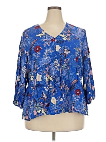 Westbound 3/4 Sleeve Blouse (view 1)