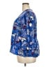 Westbound 100% Rayon Blue 3/4 Sleeve Blouse Size 2X - photo 5