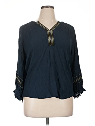 Democracy 3/4 Sleeve Blouse (view 1)