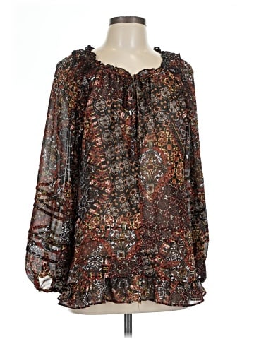 Miss Me Long Sleeve Blouse (view 1)