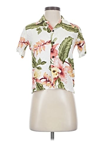 Tropical Group Short Sleeve Blouse (view 1)