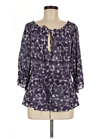 Alice + Olivia 3/4 Sleeve Silk Top (view 1)