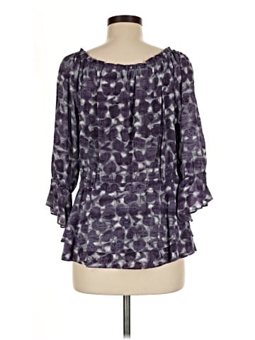 Alice + Olivia 3/4 Sleeve Silk Top (view 2)