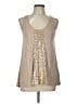 Apt. 9 100% Rayon Tan Sleeveless Blouse Size L - photo 1