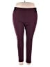 Michel Studio Color Block Burgundy Active Pants Size 3X - photo 1