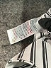 Chico's Stripes Silver 3/4 Sleeve Button-Down Shirt Size Lg (2) - photo 8
