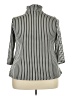 Easywear by Chico's Stripes Silver 3/4 Sleeve Blouse Size XL (3) - photo 2