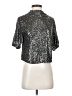 H&M Metallic Silver Short Sleeve Blouse Size XS - photo 1