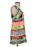 Milly Graphic Orange Cocktail Dress Size 2 - photo 4