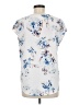 Shein Floral Ivory Short Sleeve T-Shirt Size M - photo 2