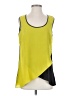 Halo 100% Polyester Yellow Sleeveless Top Size S - photo 1