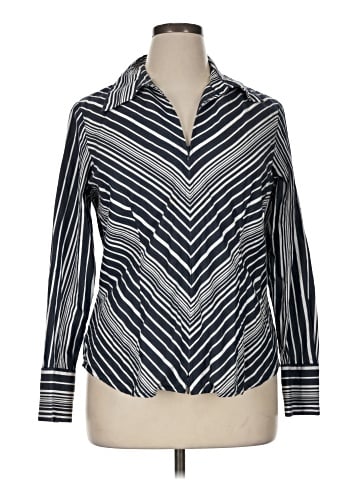 Jones New York Signature Long Sleeve Blouse (view 1)